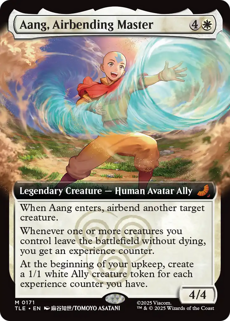 Aang, Airbending Master (Extended Art) [Avatar: The Last Airbender: Eternal-Legal] | Card Merchant Takapuna