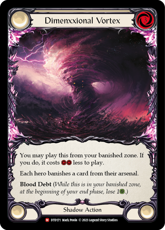 Dimenxxional Vortex [DTD171] (Dusk Till Dawn)  Rainbow Foil | Card Merchant Takapuna