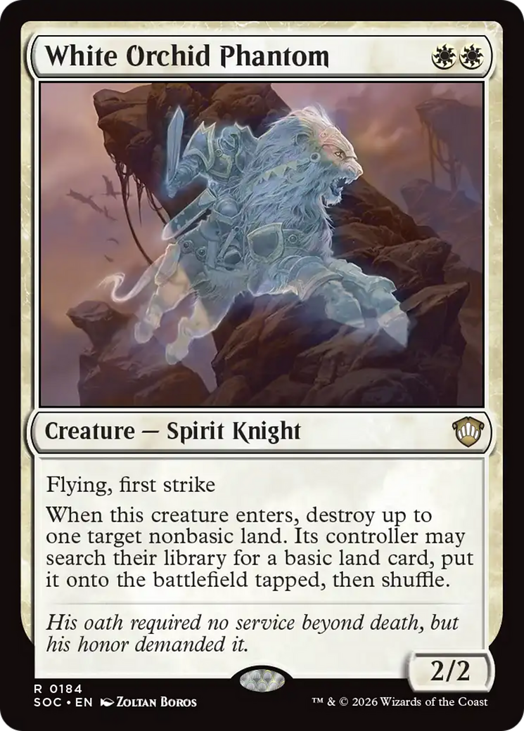 White Orchid Phantom [Secrets of Strixhaven Commander] | Card Merchant Takapuna