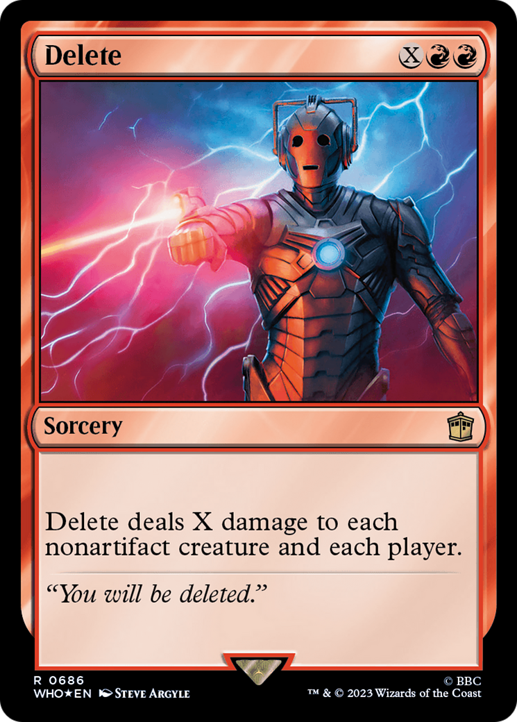 Delete (Surge Foil) [Doctor Who] | Card Merchant Takapuna