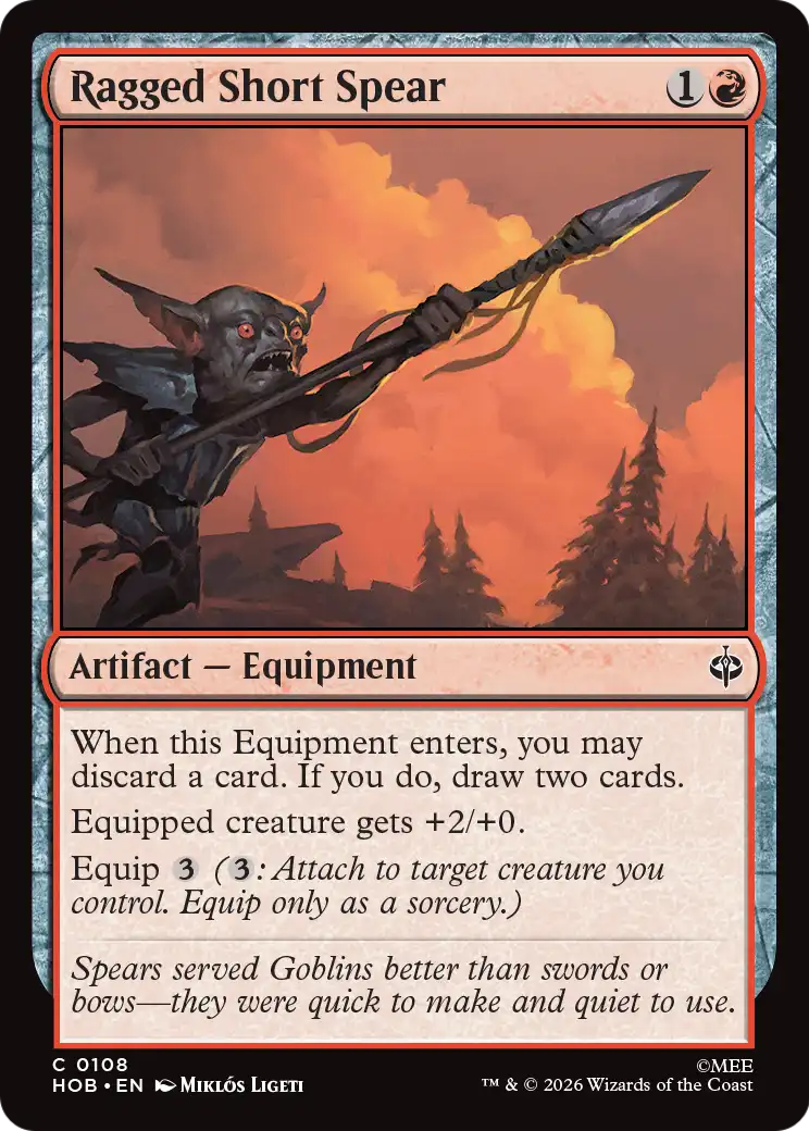 Ragged Short Spear [The Hobbit] | Card Merchant Takapuna