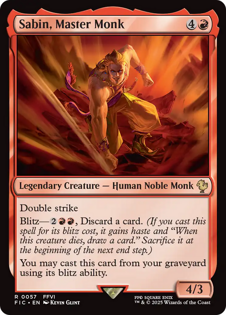Sabin, Master Monk [FINAL FANTASY Commander] | Card Merchant Takapuna