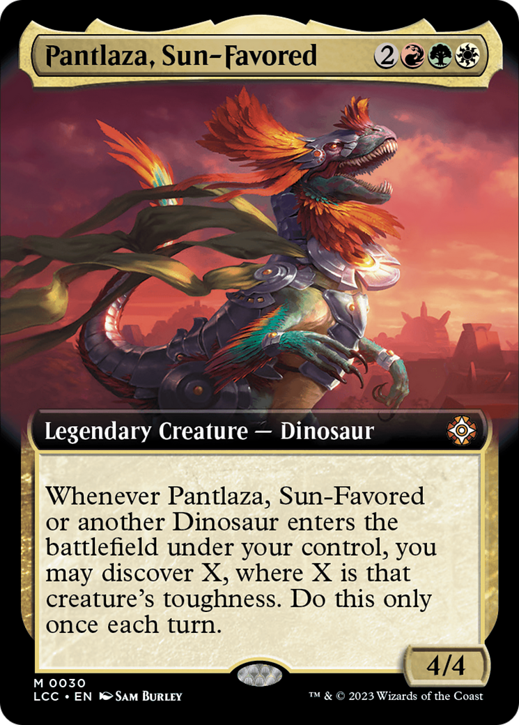 Pantlaza, Sun-Favored (Extended Art) [The Lost Caverns of Ixalan Commander] | Card Merchant Takapuna