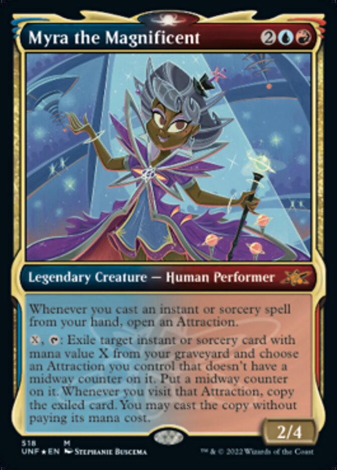 Myra the Magnificent (Showcase) (Galaxy Foil) [Unfinity] | Card Merchant Takapuna
