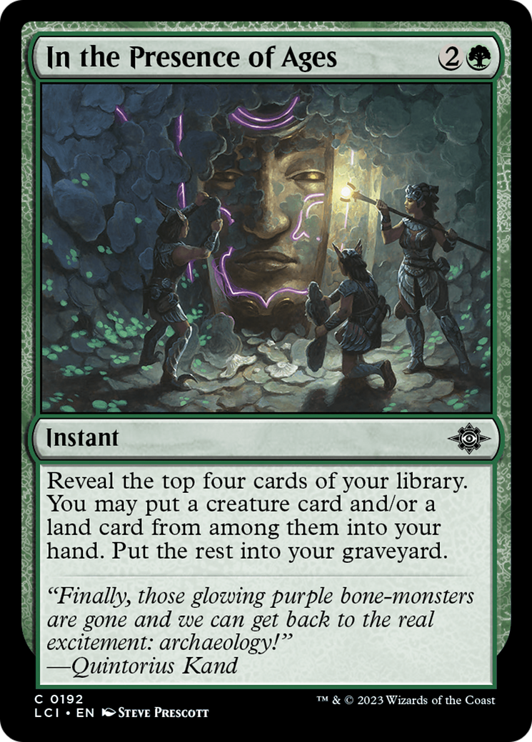 In the Presence of Ages [The Lost Caverns of Ixalan] | Card Merchant Takapuna