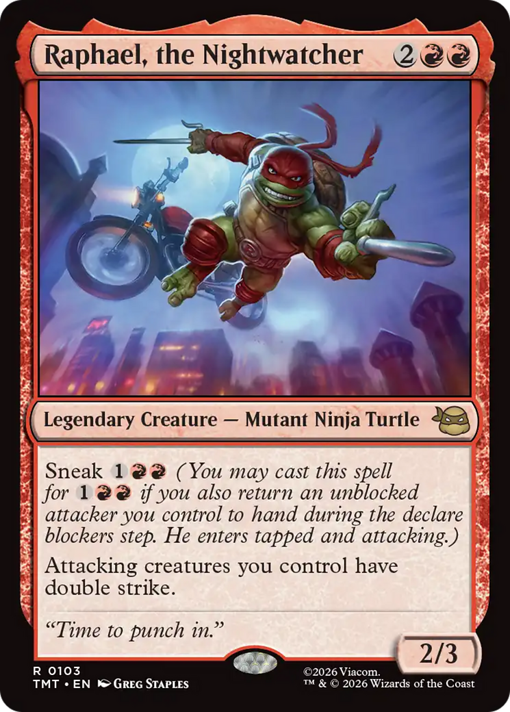 Raphael, the Nightwatcher [Teenage Mutant Ninja Turtles] | Card Merchant Takapuna