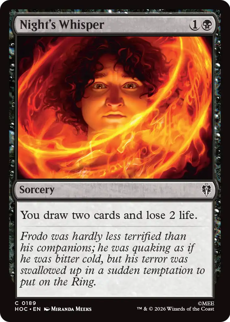 Night's Whisper [The Hobbit: Eternal-Legal] | Card Merchant Takapuna