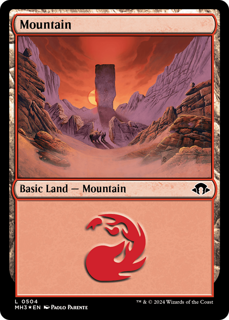 Mountain (0504) (Ripple Foil) [Modern Horizons 3] | Card Merchant Takapuna