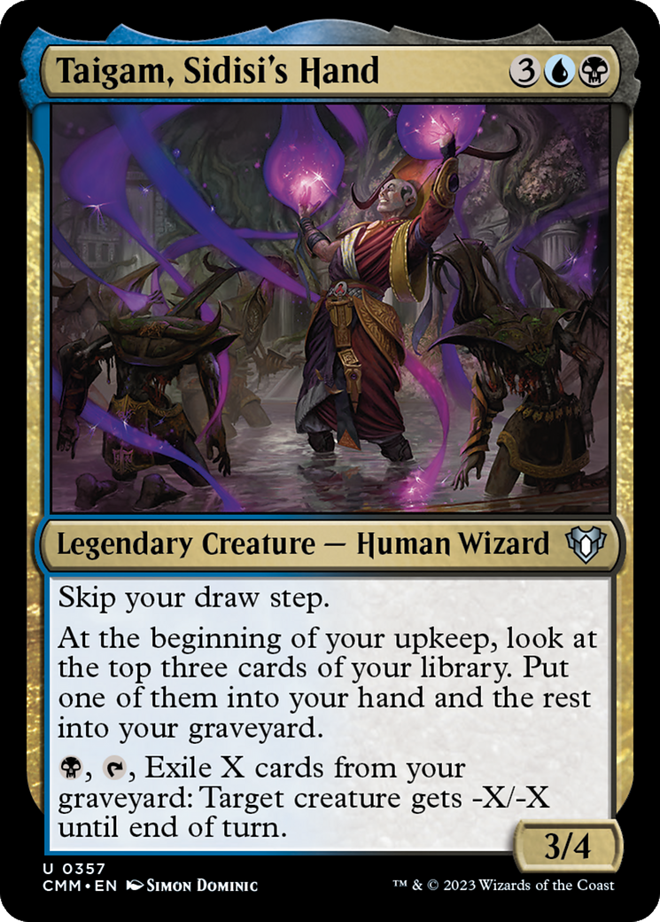 Taigam, Sidisi's Hand [Commander Masters] | Card Merchant Takapuna