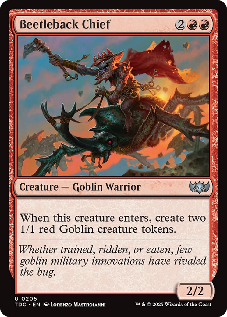 Beetleback Chief [Tarkir: Dragonstorm Commander] | Card Merchant Takapuna