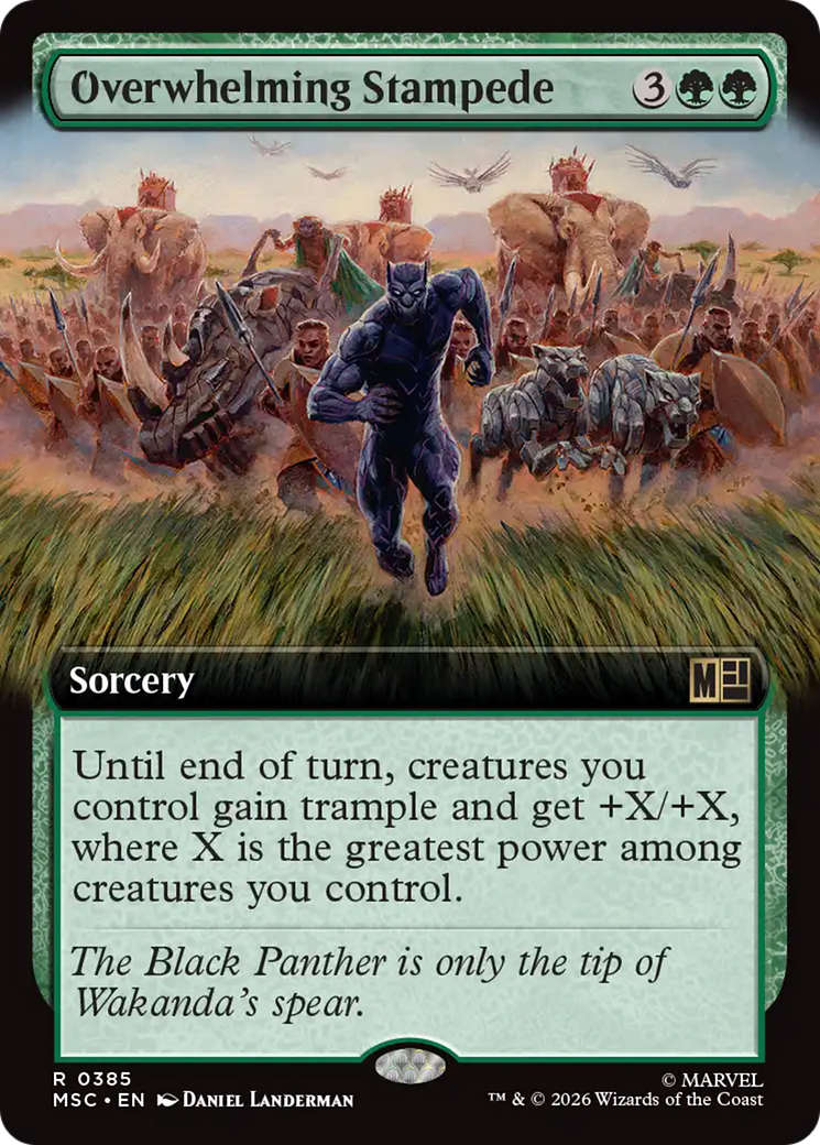 Overwhelming Stampede (Extended Art) [Marvel Super Heroes Commander] | Card Merchant Takapuna