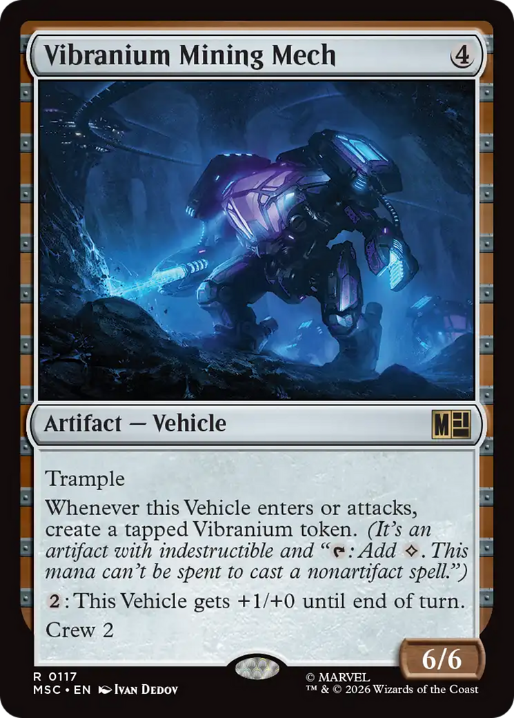 Vibranium Mining Mech (Surge Foil) [Marvel Super Heroes Commander] | Card Merchant Takapuna