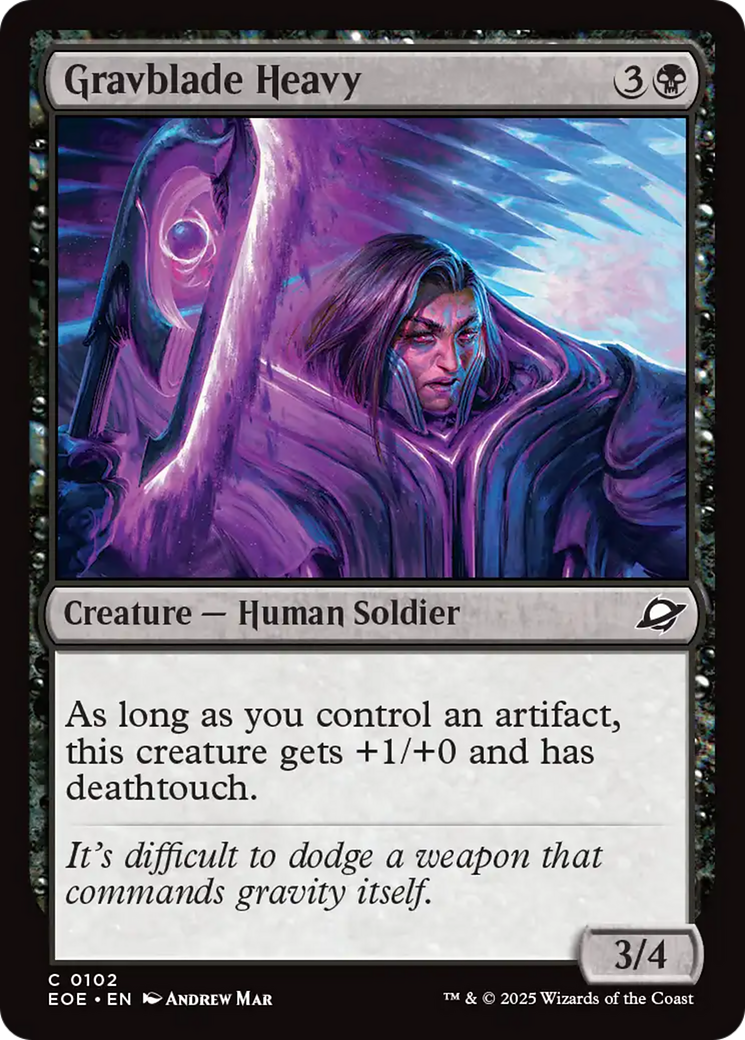 Gravblade Heavy [Edge of Eternities] | Card Merchant Takapuna