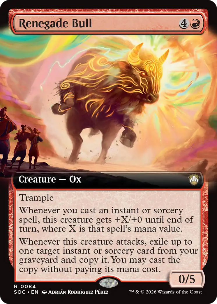 Renegade Bull (Extended Art) [Secrets of Strixhaven Commander] | Card Merchant Takapuna