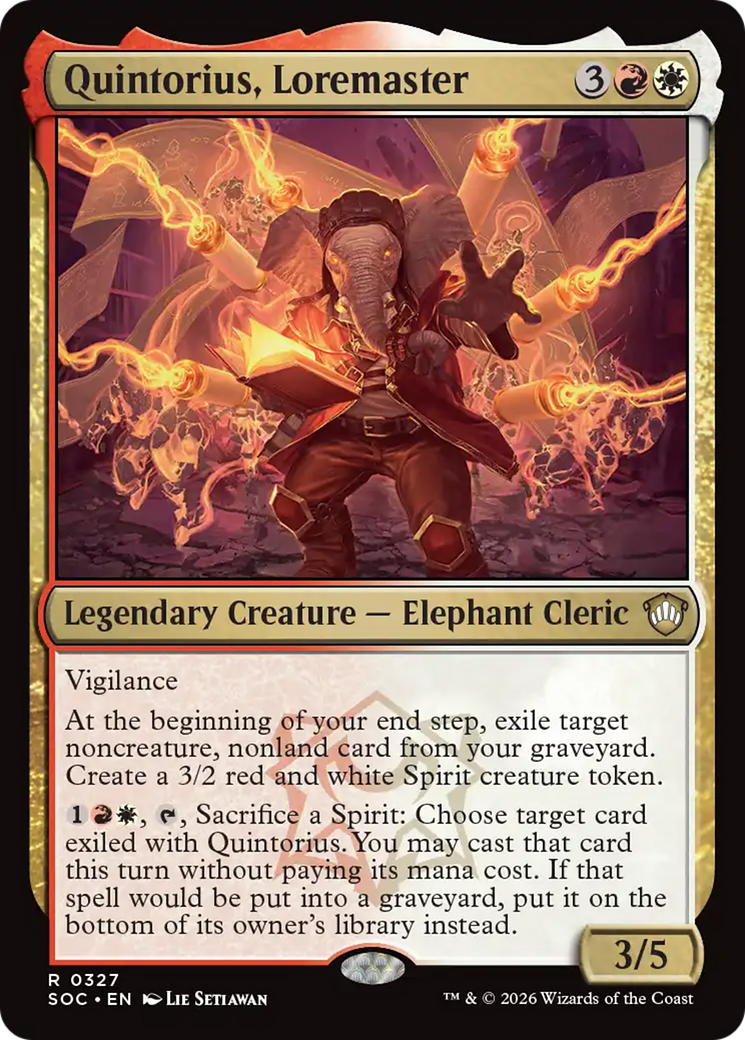 Quintorius, Loremaster [Secrets of Strixhaven Commander] | Card Merchant Takapuna