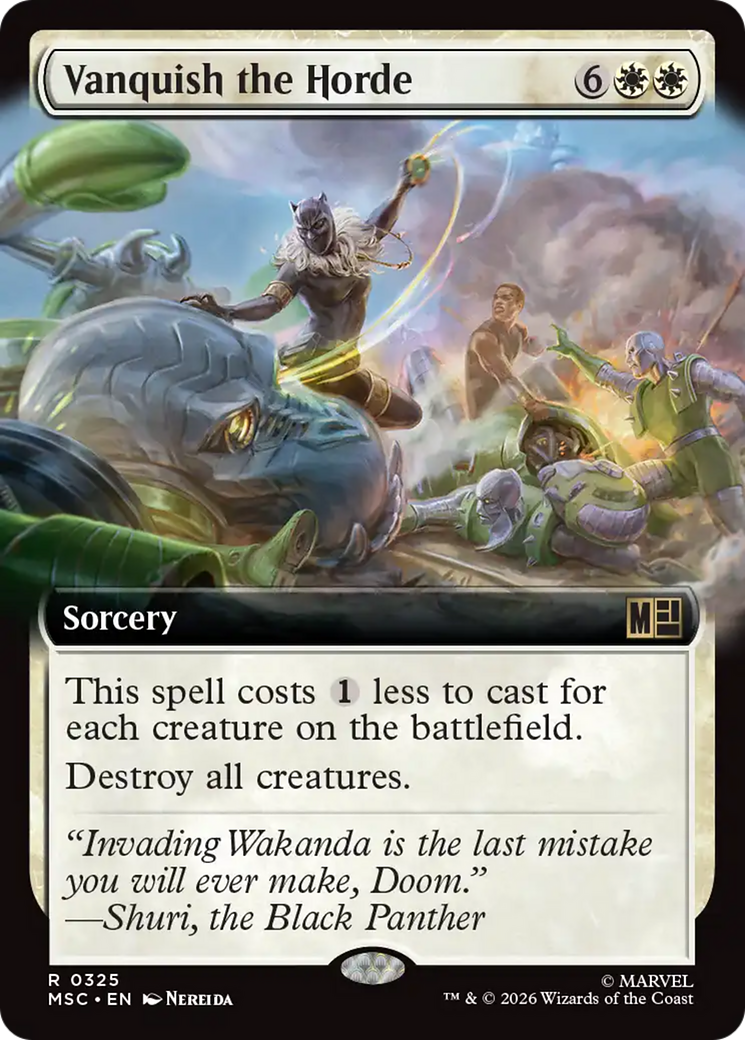Vanquish the Horde (Extended Art) [Marvel Super Heroes Commander] | Card Merchant Takapuna