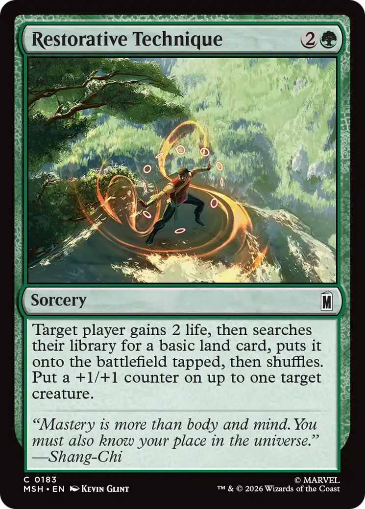 Restorative Technique [Marvel Super Heroes] | Card Merchant Takapuna