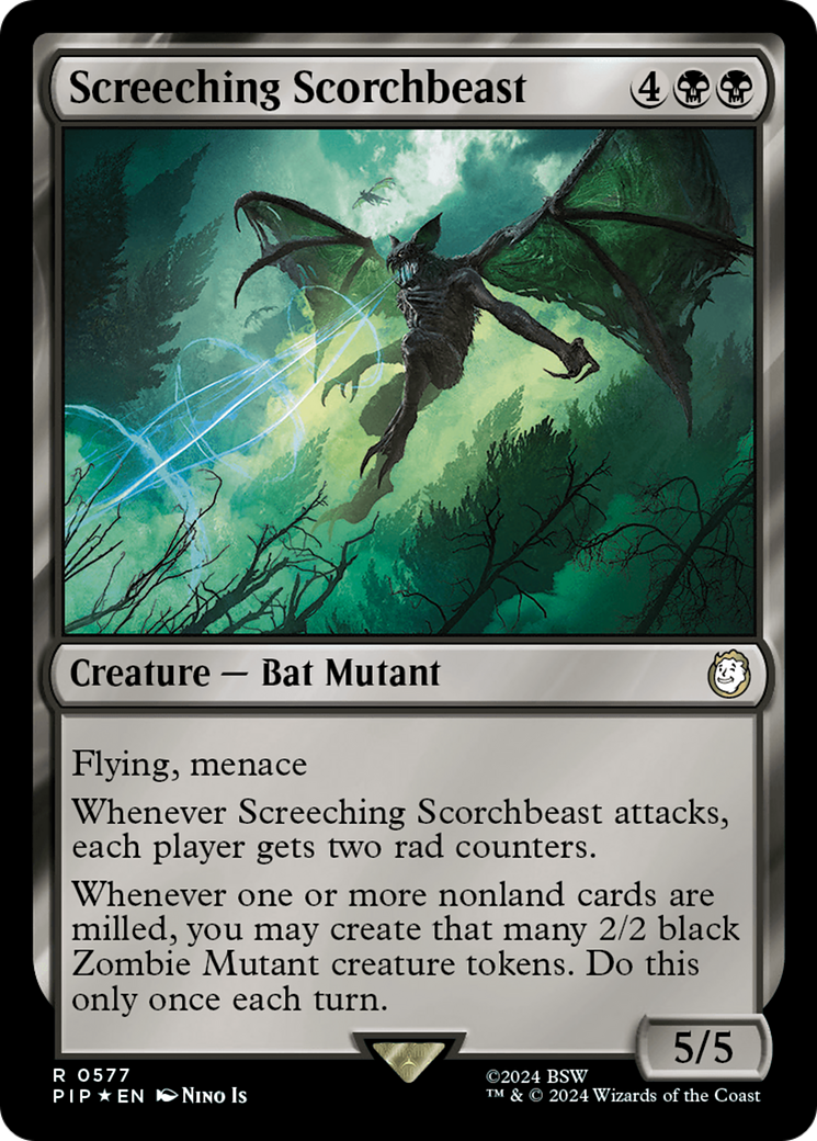 Screeching Scorchbeast (Surge Foil) [Fallout] | Card Merchant Takapuna