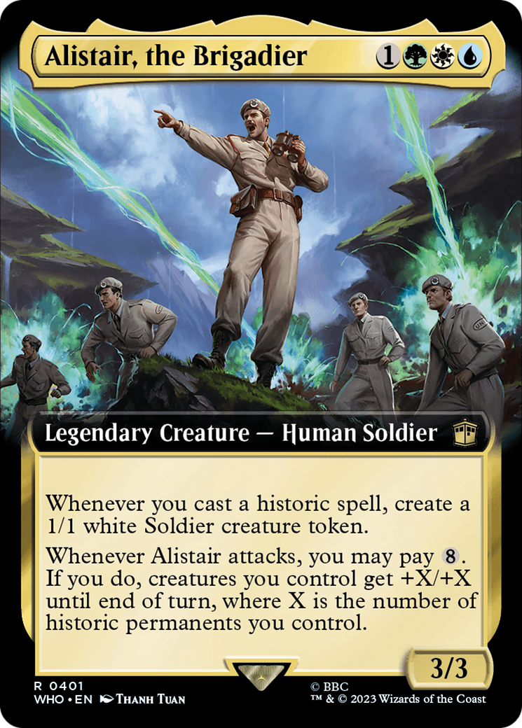 Alistair, the Brigadier (Extended Art) [Doctor Who] | Card Merchant Takapuna