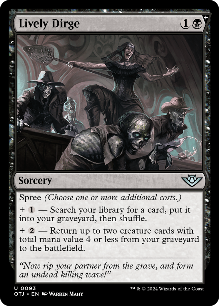 Lively Dirge [Outlaws of Thunder Junction] | Card Merchant Takapuna