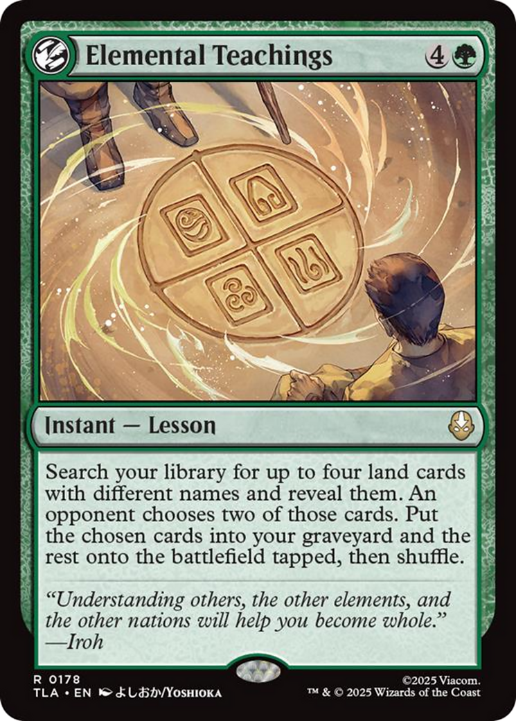 Elemental Teachings [Avatar: The Last Airbender] | Card Merchant Takapuna