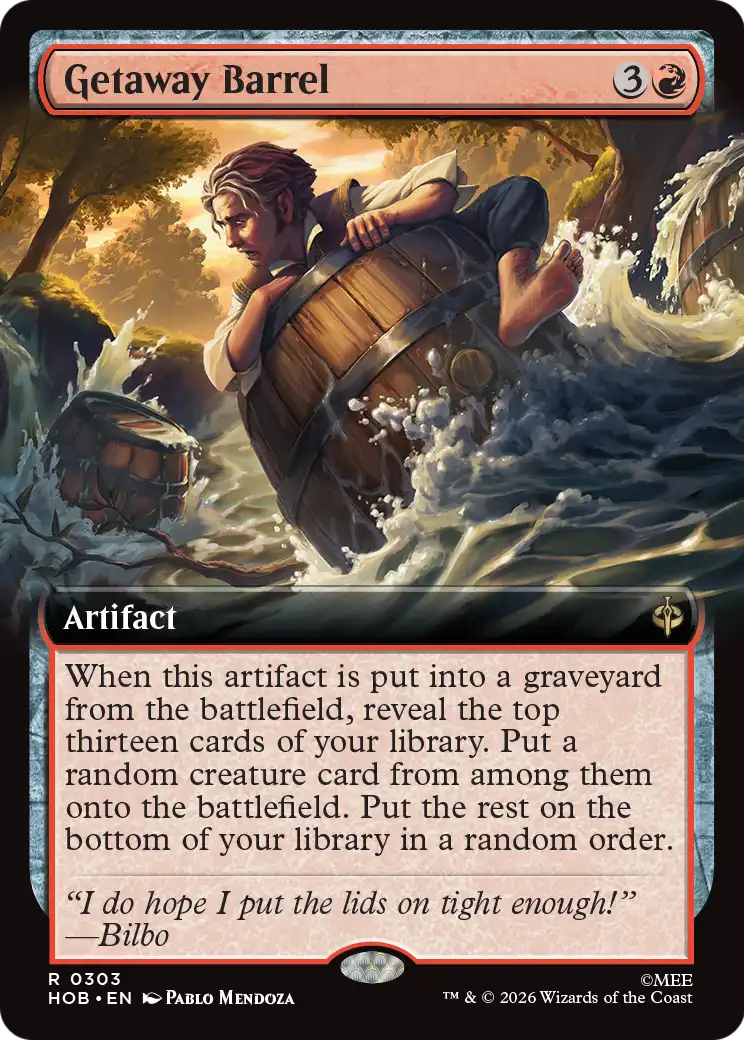 Getaway Barrel (Extended Art) [The Hobbit] | Card Merchant Takapuna