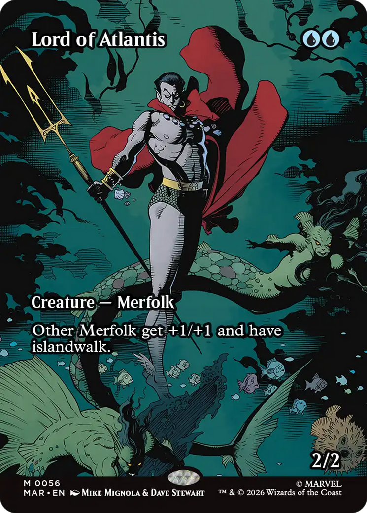 Lord of Atlantis (Borderless) [Marvel Universe: Eternal-Legal] | Card Merchant Takapuna
