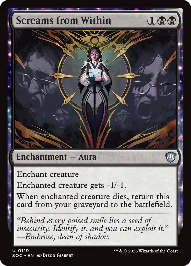 Screams from Within [Secrets of Strixhaven Commander] | Card Merchant Takapuna