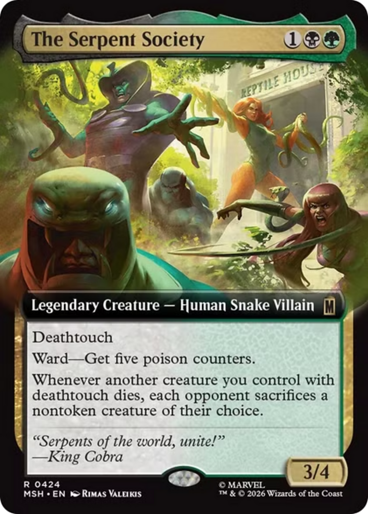 The Serpent Society (Extended Art) [Marvel Super Heroes] | Card Merchant Takapuna