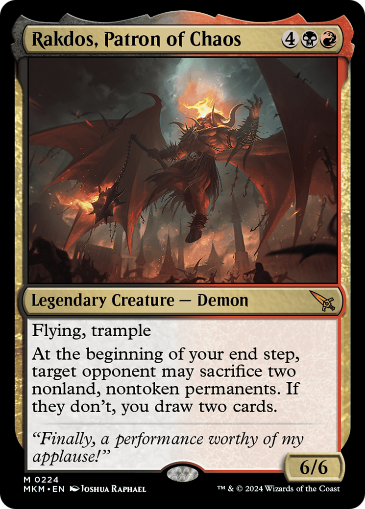 Rakdos, Patron of Chaos [Murders at Karlov Manor] | Card Merchant Takapuna