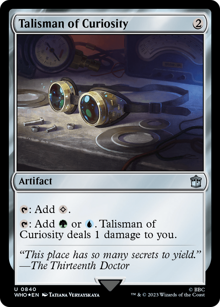 Talisman of Curiosity (Surge Foil) [Doctor Who] | Card Merchant Takapuna