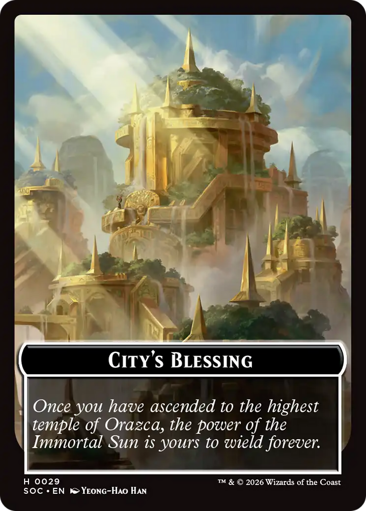 Food // City's Blessing Double-Sided Token [Secrets of Strixhaven Commander Tokens] | Card Merchant Takapuna