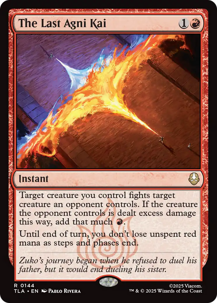 The Last Agni Kai [Avatar: The Last Airbender] | Card Merchant Takapuna