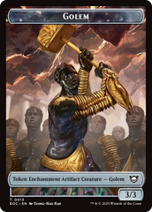 Insect // Golem (0013) Double-Sided Token [Edge of Eternities Commander Tokens] | Card Merchant Takapuna