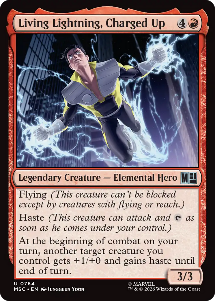Living Lightning, Charged Up [Marvel Super Heroes Commander] | Card Merchant Takapuna