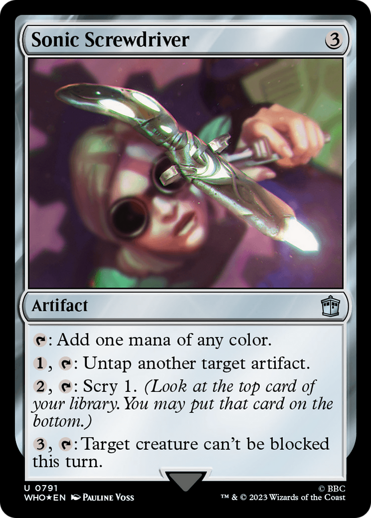 Sonic Screwdriver (0791) (Surge Foil) [Doctor Who] | Card Merchant Takapuna