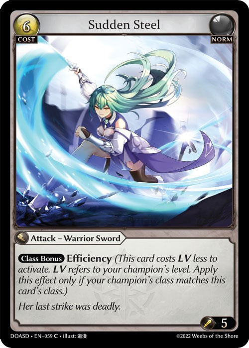Sudden Steel (059) [Dawn of Ashes: Starter Decks] | Card Merchant Takapuna