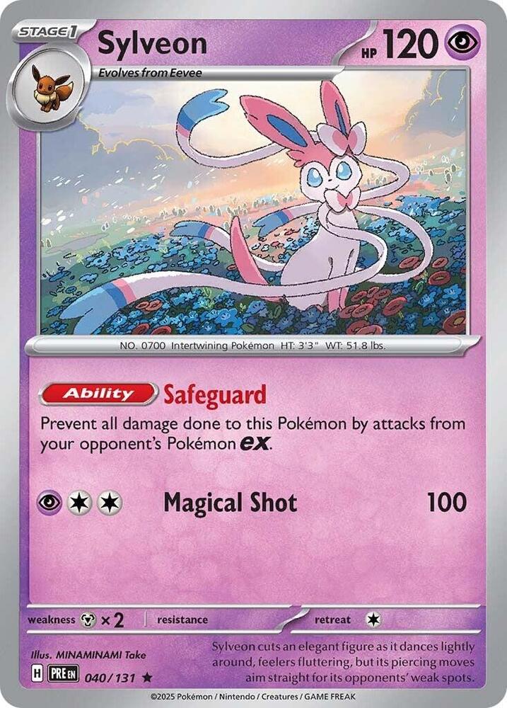 Sylveon (040/131) [Scarlet & Violet: Prismatic Evolutions] | Card Merchant Takapuna