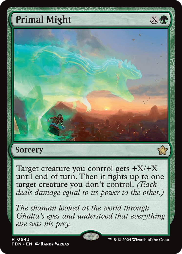 Primal Might [Foundations] | Card Merchant Takapuna