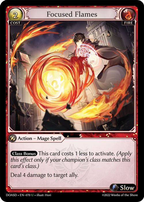 Focused Flames (070) [Dawn of Ashes: Starter Decks] | Card Merchant Takapuna