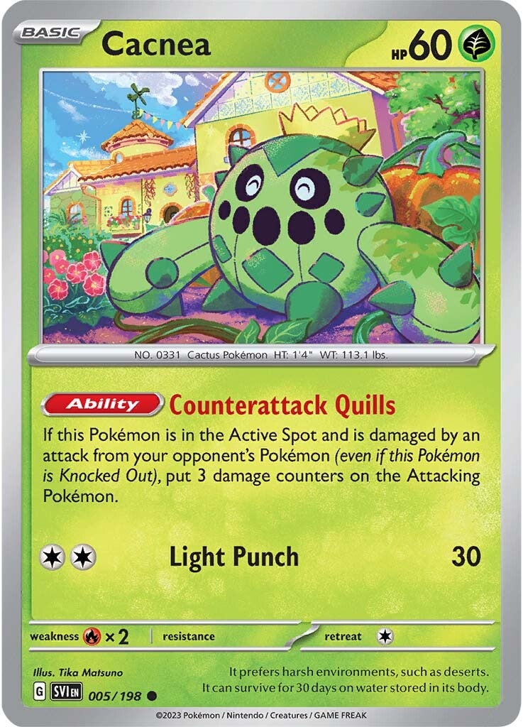 Cacnea (005/198) [Scarlet & Violet: Base Set] | Card Merchant Takapuna