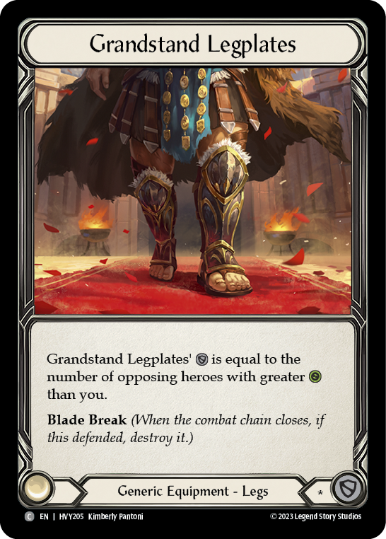 Grandstand Legplates [HVY205] (Heavy Hitters) | Card Merchant Takapuna