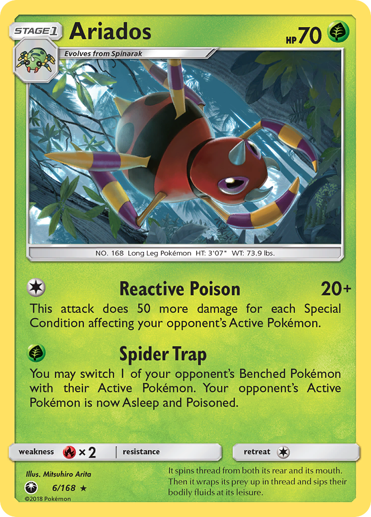 Ariados (6/168) [Sun & Moon: Celestial Storm] | Card Merchant Takapuna