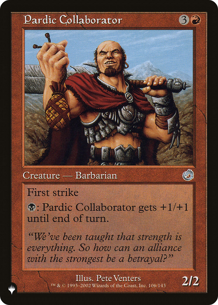 Pardic Collaborator [The List] | Card Merchant Takapuna