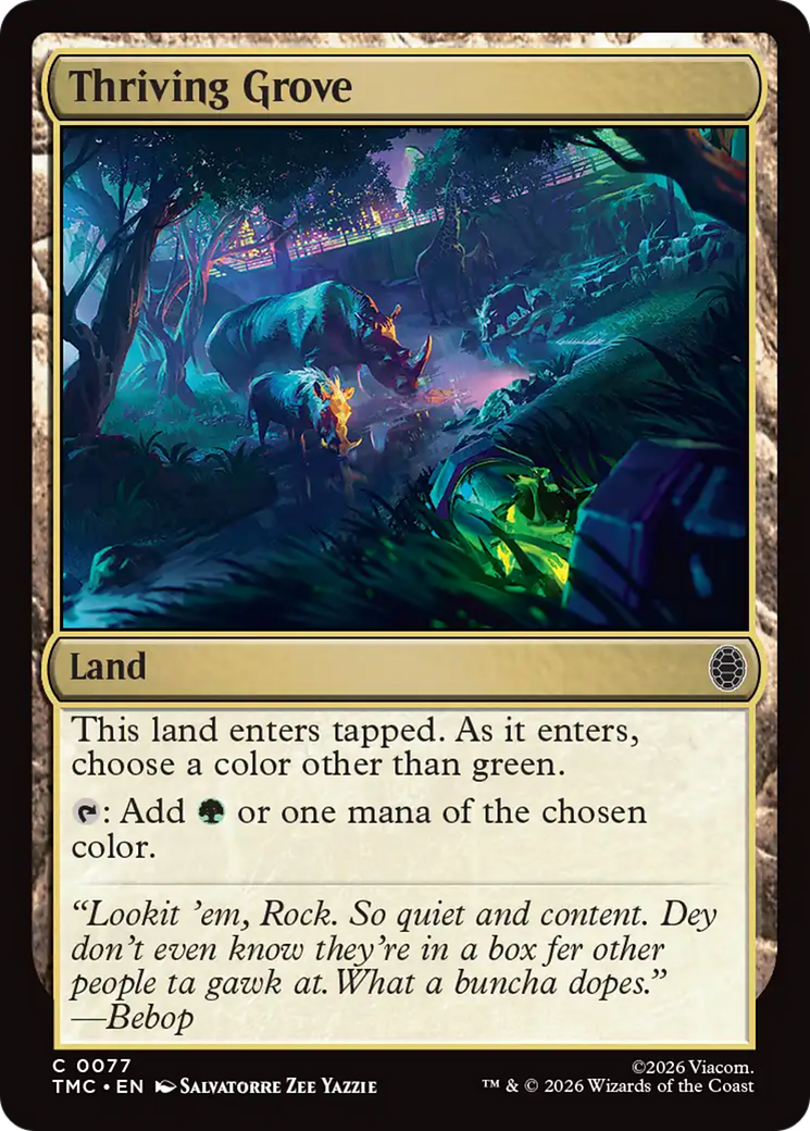 Thriving Grove [Teenage Mutant Ninja Turtles Commander] | Card Merchant Takapuna