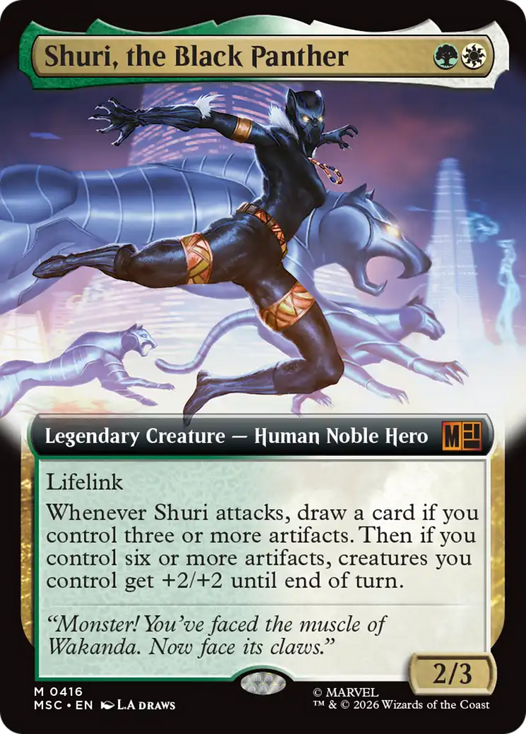 Shuri, the Black Panther (Extended Art) [Marvel Super Heroes Commander] | Card Merchant Takapuna