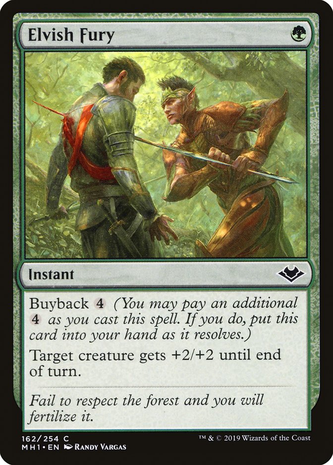 Elvish Fury [Modern Horizons] | Card Merchant Takapuna