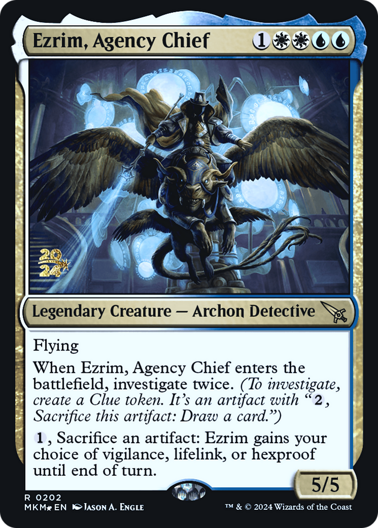 Ezrim, Agency Chief [Murders at Karlov Manor Prerelease Promos] | Card Merchant Takapuna