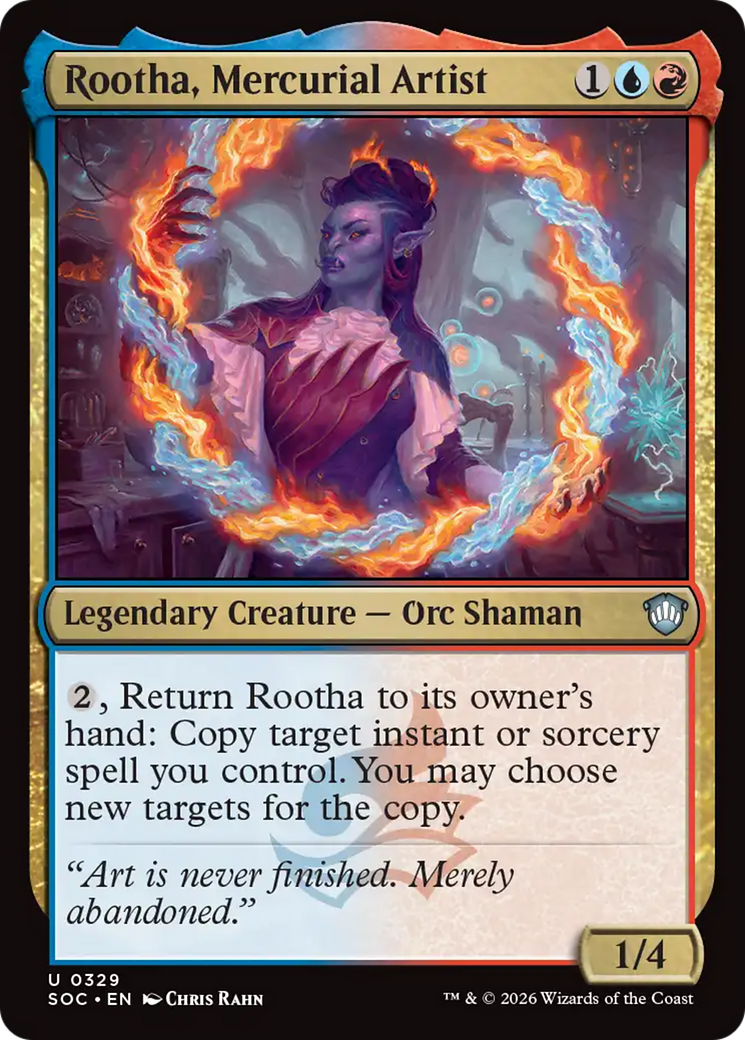 Rootha, Mercurial Artist [Secrets of Strixhaven Commander] | Card Merchant Takapuna