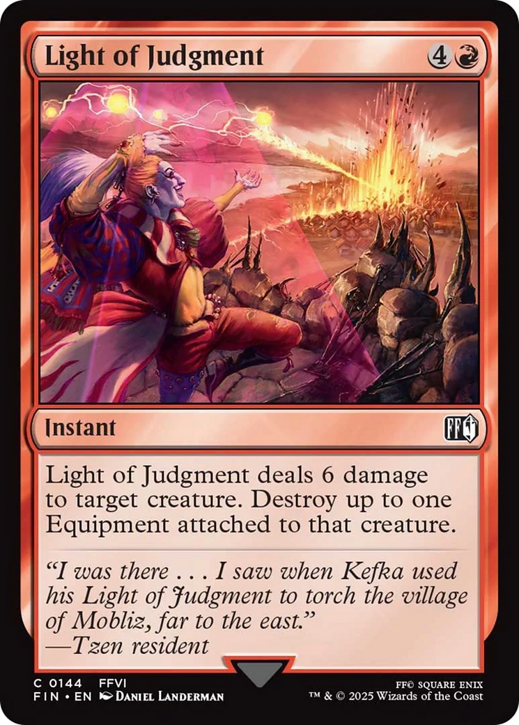 Light of Judgment [FINAL FANTASY] | Card Merchant Takapuna